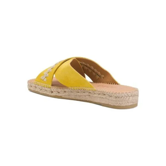 JUTELIA Made In Spain Suede Espadrille Flat Sandals - Picture 2 of 13
